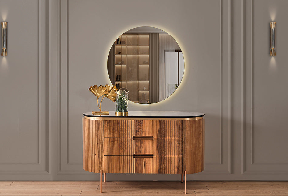 Tesla ceviz schminktisch