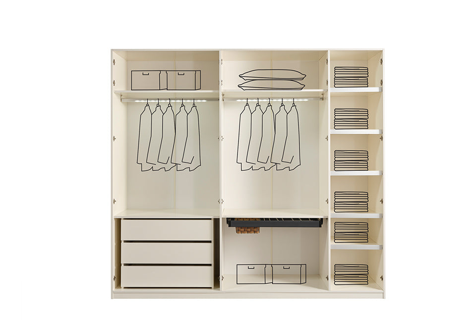 Tesla Luxury Plus 5 türig kleiderschrank