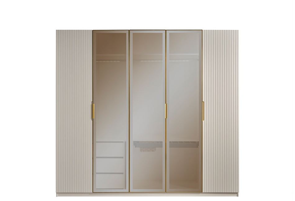 Tesla Luxury Plus 5 türig kleiderschrank